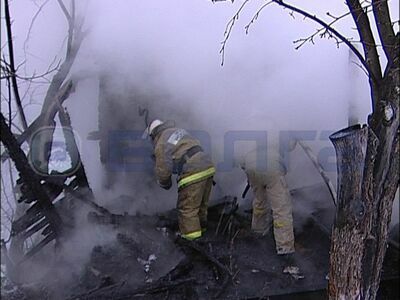 В крупном пожаре на Бору погиб 27-летний мужчина