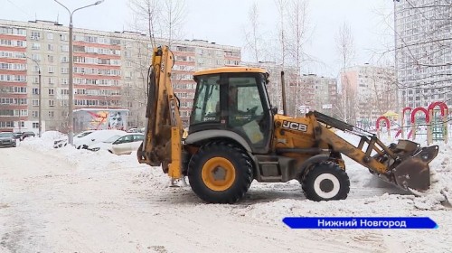 За минувшие выходные с улиц Нижнего Новгорода вывезли 60 тысяч кубов снега