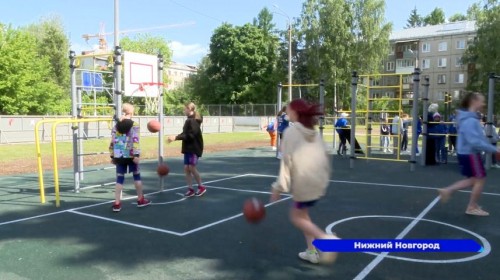 Новая многофункциональная спортивная площадка открылась в Сормовском районе