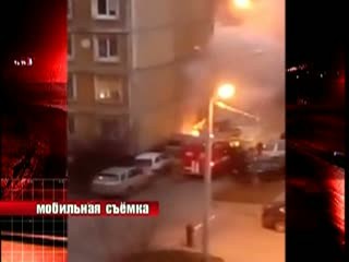 Иномарка сгорела на улице Красносельская в Нижнем Новгороде