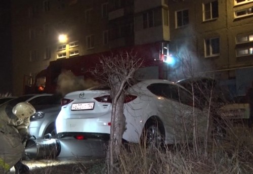 Машина загорелась в Дзержинске в результате поджога