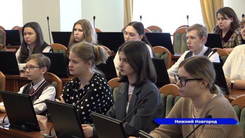 Студенты и школьники Нижегородской области пообщались с Андреем Тарасовым в Законодательном собрании