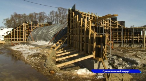 На 80% выполнена реконструкция моста в селе Малое Мамлеево Лукояновского округа