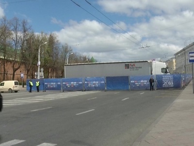 Площадь Минина в Нижнем Новгороде перекрыта на 3 месяца