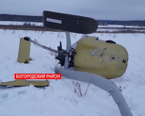 Вертолет упал в поле около деревни Березовка Богородского района