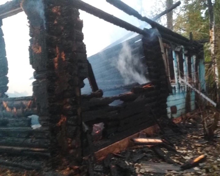 Пожар унес жизни двух человек в Воскресенском районе