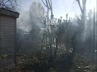 На улице Народной сгорел частный дом и баня