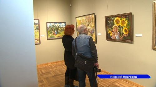 В НГХМ открылась юбилейная выставка заслуженного художника России Инессы Сафроновой