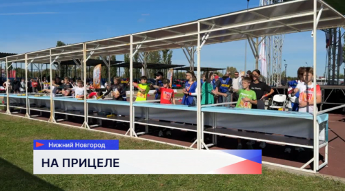 Соревнования по лазер-бегу состоялись в нижегородском Парке Победы