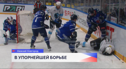 Хоккеисты нижегородского «Торпедо» уступили минскому «Динамо» со счетом 2:1