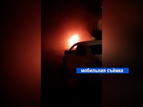 ГАЗель сгорела на улице Бринского в Нижнем Новгороде