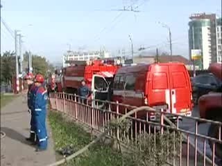 Крупный пожар в Сормовском районе Нижнего Новгорода