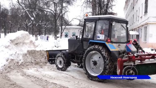 В Нижний Новгород пришел очередной сильный снегопад