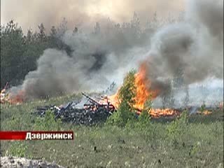 Первый крупный лесной пожар в Нижегородской области
