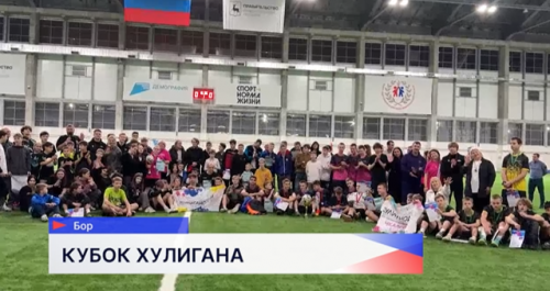 На Бору прошёл ежегодный зимний турнир по мини-футболу «Кубок Хулигана»