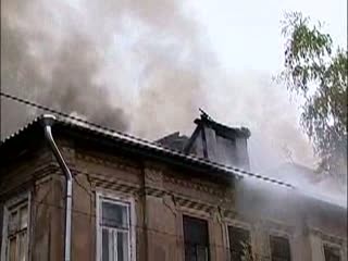 Крупный пожар тушили в центре Нижнего Новгорода