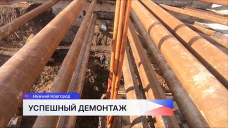 Ротор грузоподъемностью 50 тонн успешно подняли во время демонтажа 