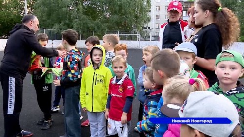 Завершающая тренировка проекта «Лето с футбольным мячом» прошла в Нижегородском районе
