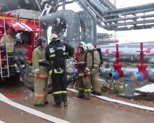 В Кстовском районе сотрудники МЧС ликвидировали "пожар" в резервуарном парке хранения нефти