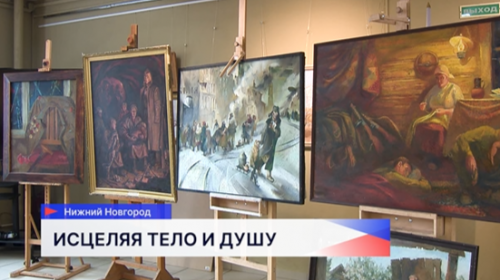 8 картин на военные темы Нижегородского художественного училища покажут в госпитале раненым бойцам