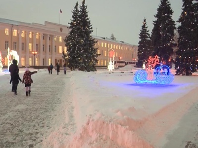 Нижегородский кремль украсили световыми композициями по мотивам сказок Александра Пушкина