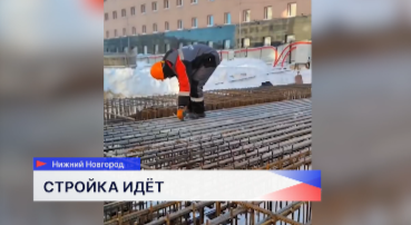 Монолитную площадку для тяжелой техники готовят метростроители на улице Горького