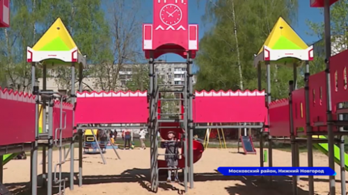 В Московском районе откроется новая детская площадка 