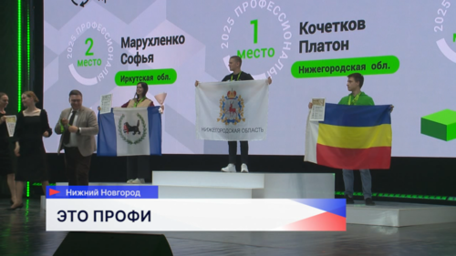 В Нижнем Новгороде подвели итоги финала чемпионата по профессиональному мастерству «Профессионалы» 