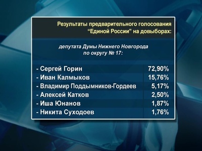 В нижегородском региональном отделении партии "Единая Россия" подвели итоги единого дня предварительного голосования