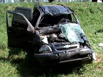Внедорожник опрокинулся в кювет в Перевозском районе, водитель погиб