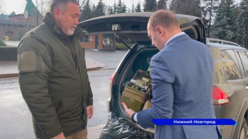 Партию гуманитарной помощи в зону СВО отправило Заксобрание Нижегородской области