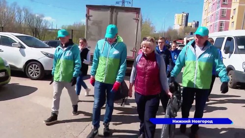 По итогам субботника, который прошёл в выходные в Нижнем Новгороде, вывезли более 10 тысяч кубометров мусора