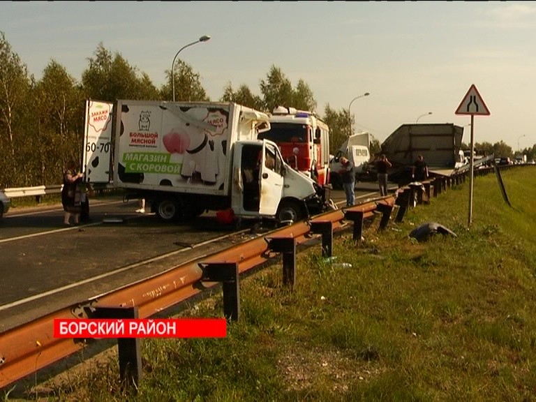 Два грузовика столкнулись в Борском районе, один человек погиб