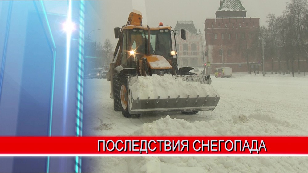 Огромные пробки образовались на нижегородских дорогах из-за прошедшего снегопада, самые острые ситуации - на мостах и съездах