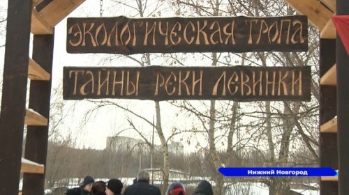 У лицея №87 в Московском районе открылась экологическая тропа вдоль реки Левинки