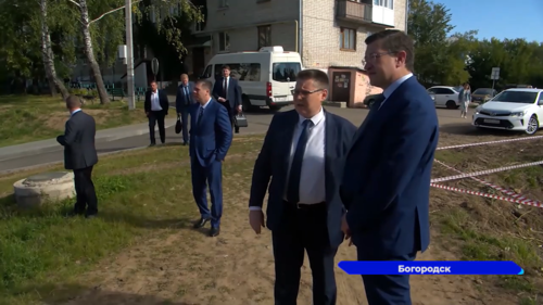 Богородск с рабочим визитом посетил губернатор Глеб Никитин