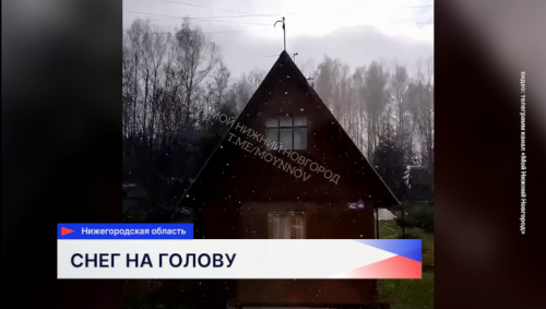 Первый снег выпал в Нижегородской области