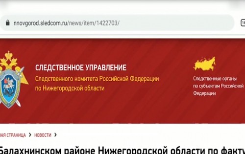 Задержан подозреваемый в убийстве женщины, отрубленные ноги которой нашли в Балахне