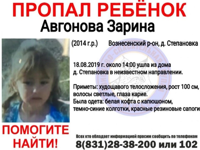 5-летнюю девочку ищут в Нижегородской области волонтеры, полицейские и бойцы Росгвардии