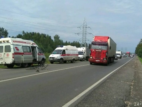 Байкер и велосипедист столкнулись в Балахнинском районе
