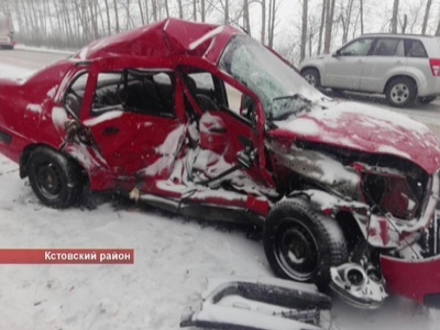 Легковушка врезалась в микроавтобус в Кстовском районе, один человек погиб