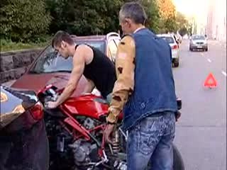 Мотоциклист пострадал при столкновении с автомобилем в центре Нижнего Новгорода